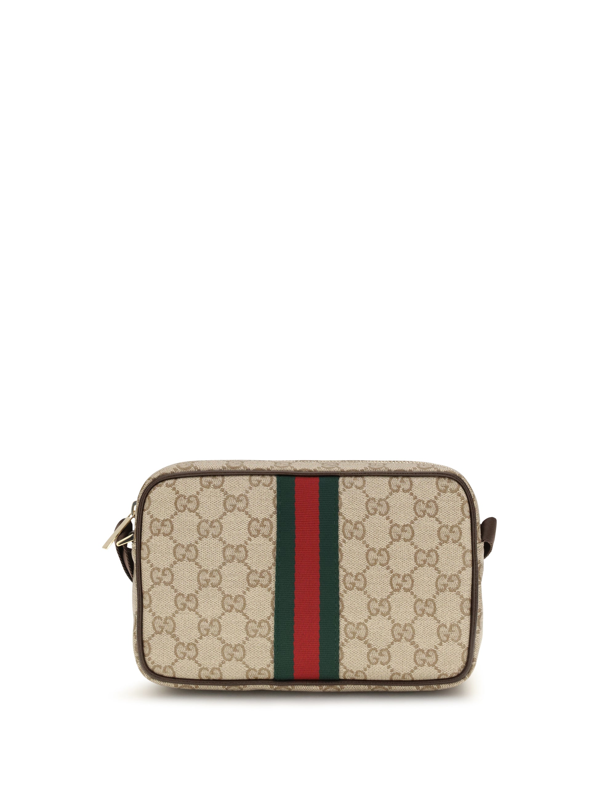 Gucci Men Gg Shoulder Bag With Web Stripe GUCCI