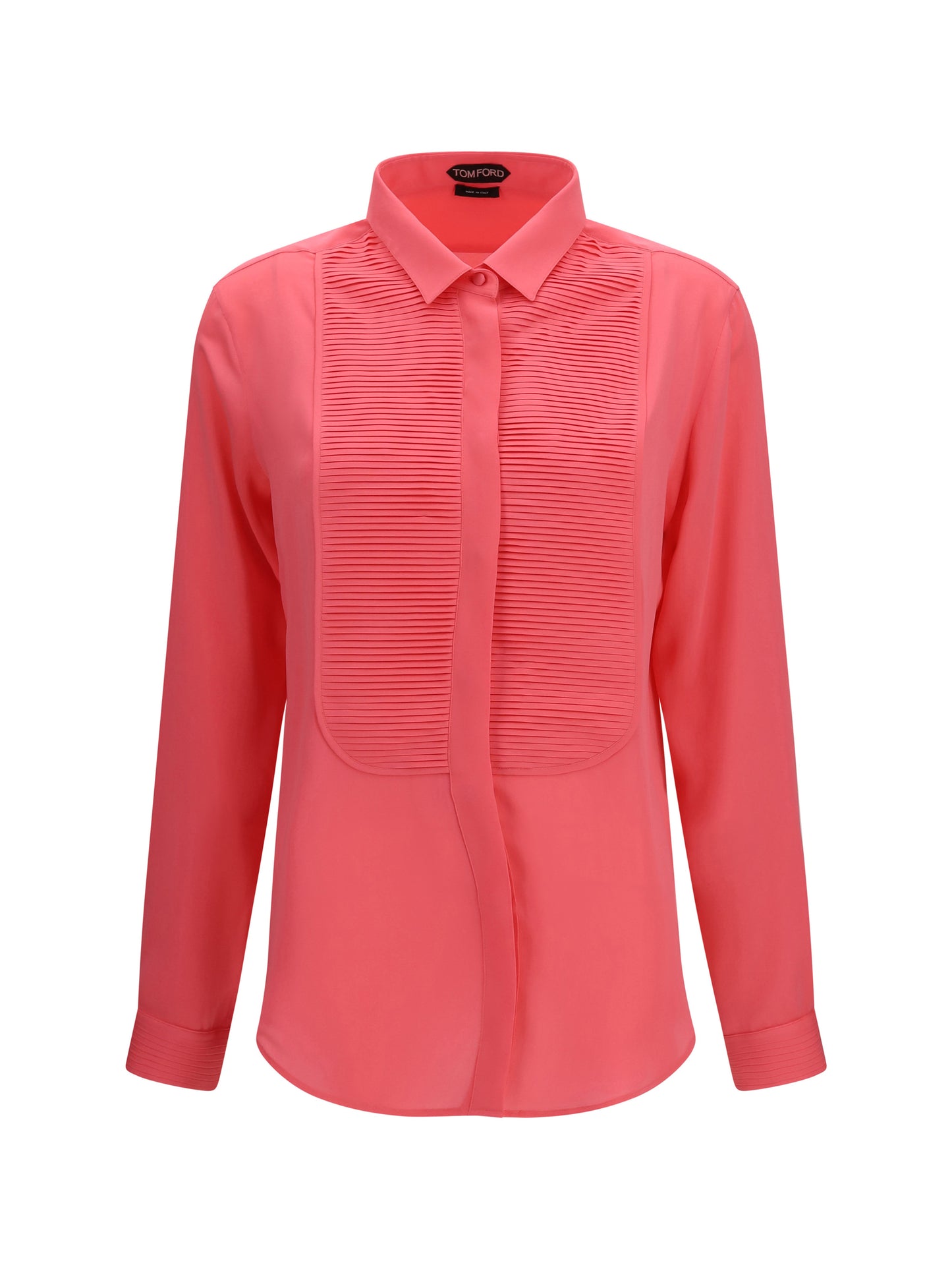 Tom Ford Women Tuxedo Shirt In Silk With Pleated Bib TOM FORD