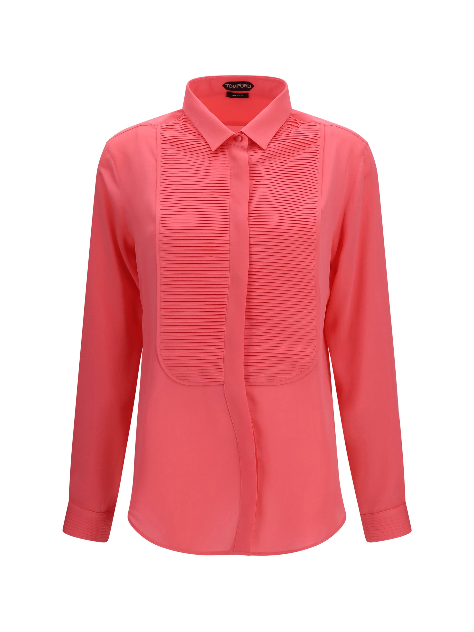 Tom Ford Women Tuxedo Shirt In Silk With Pleated Bib TOM FORD