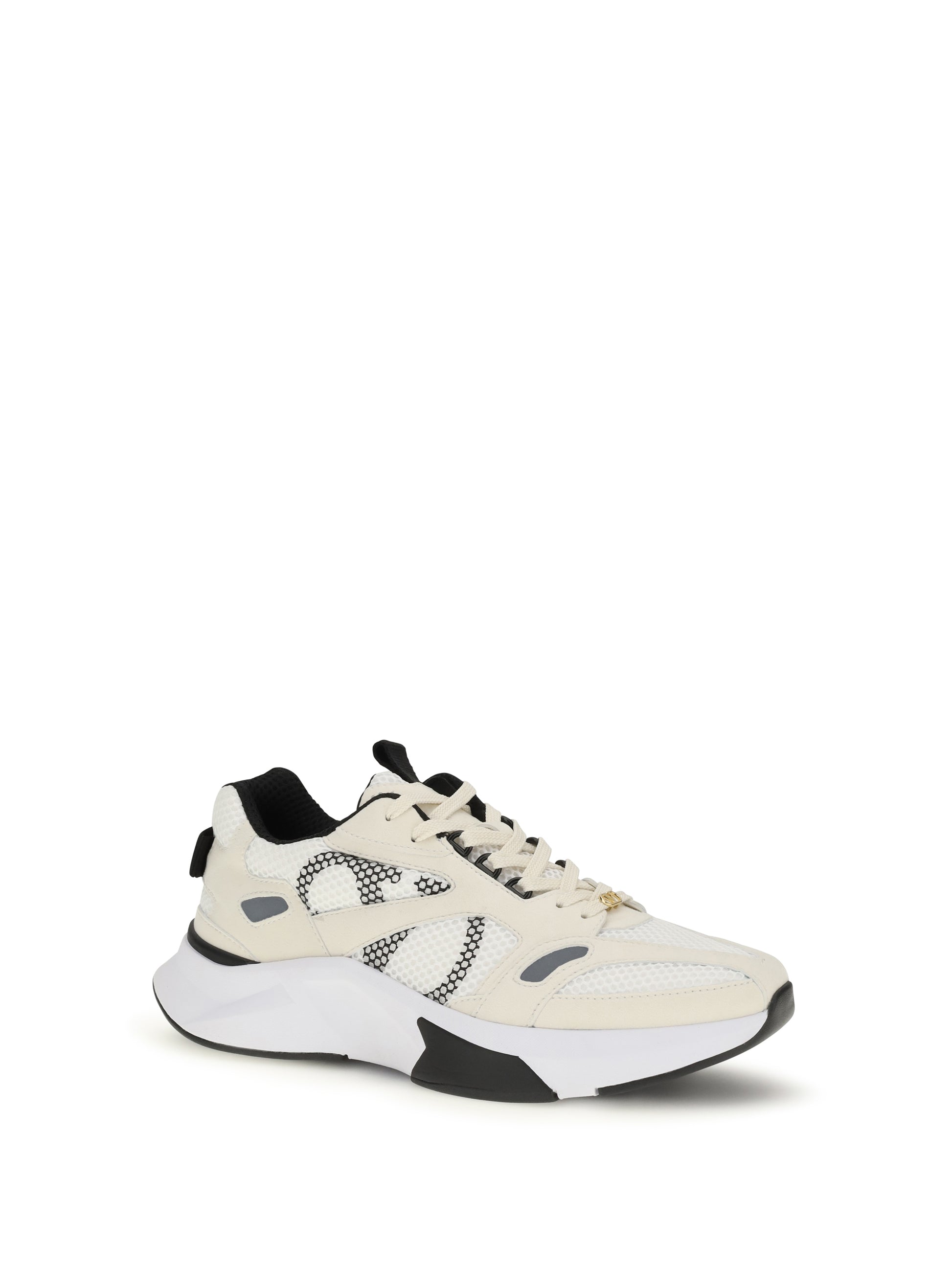 Valentino Garavani Men Demivee Mesh And Suede Sneakers VALENTINO GARAVANI