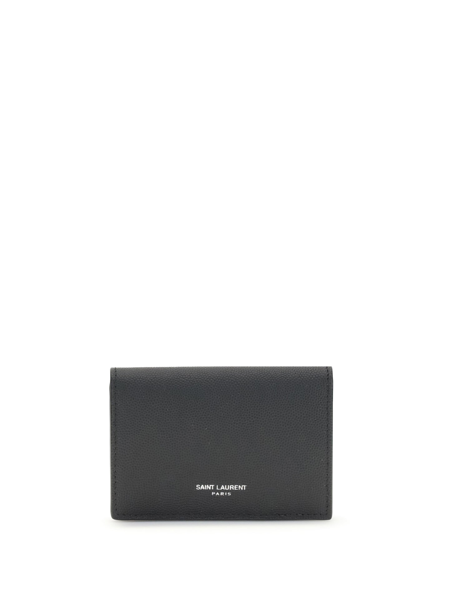 Saint Laurent Men Grain De Poudre Leather Business Card Holder SAINT LAURENT