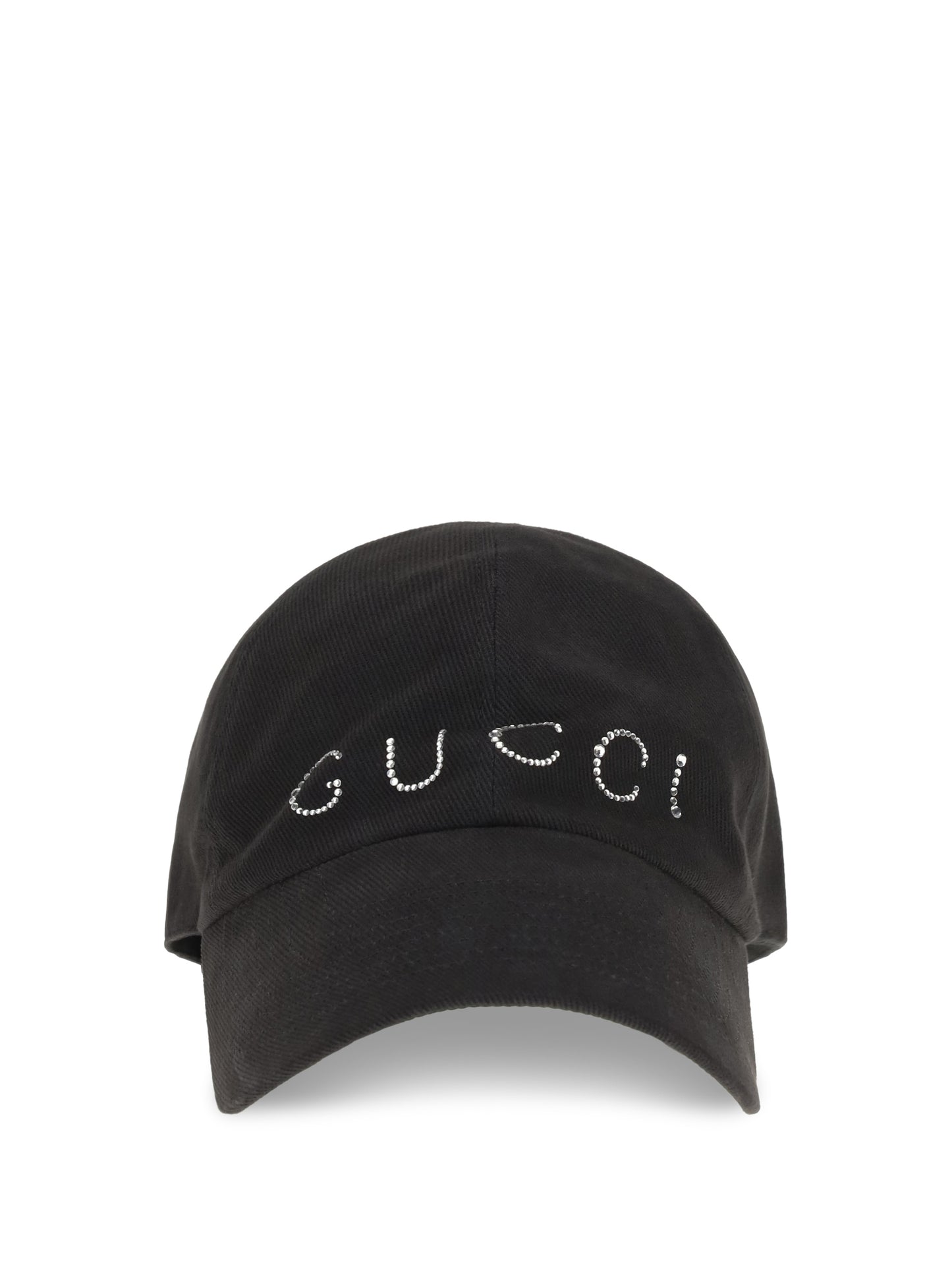 Gucci Women Rhinestone Logo Baseball Cap GUCCI