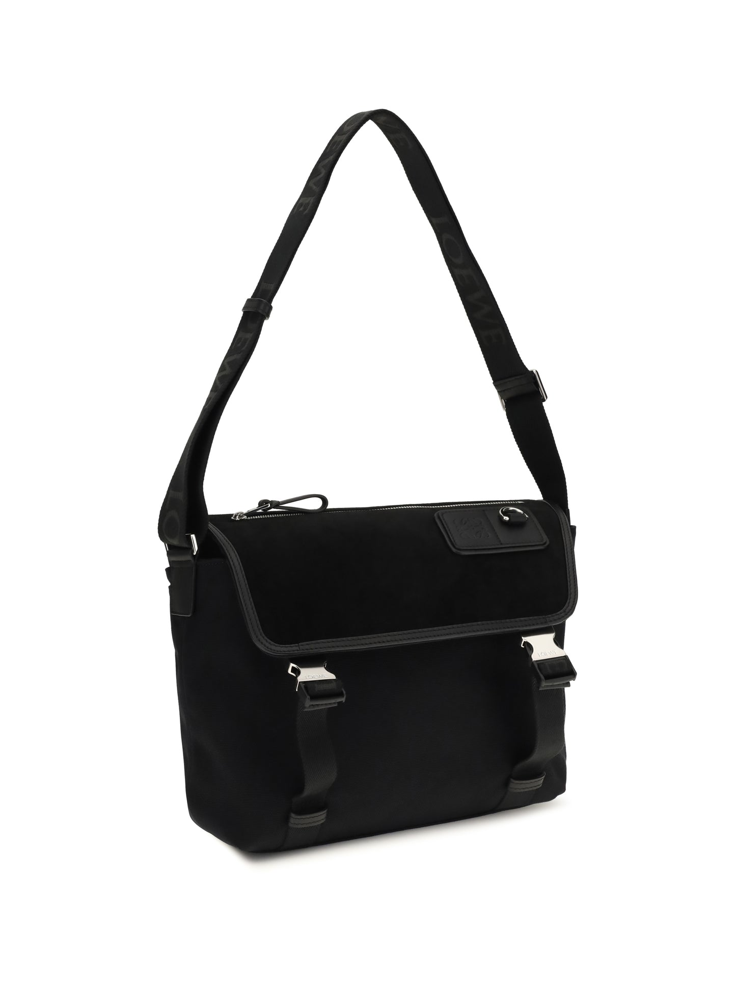 Loewe Men Medium Messenger Flex Bag In Canvas And Suede LOEWE