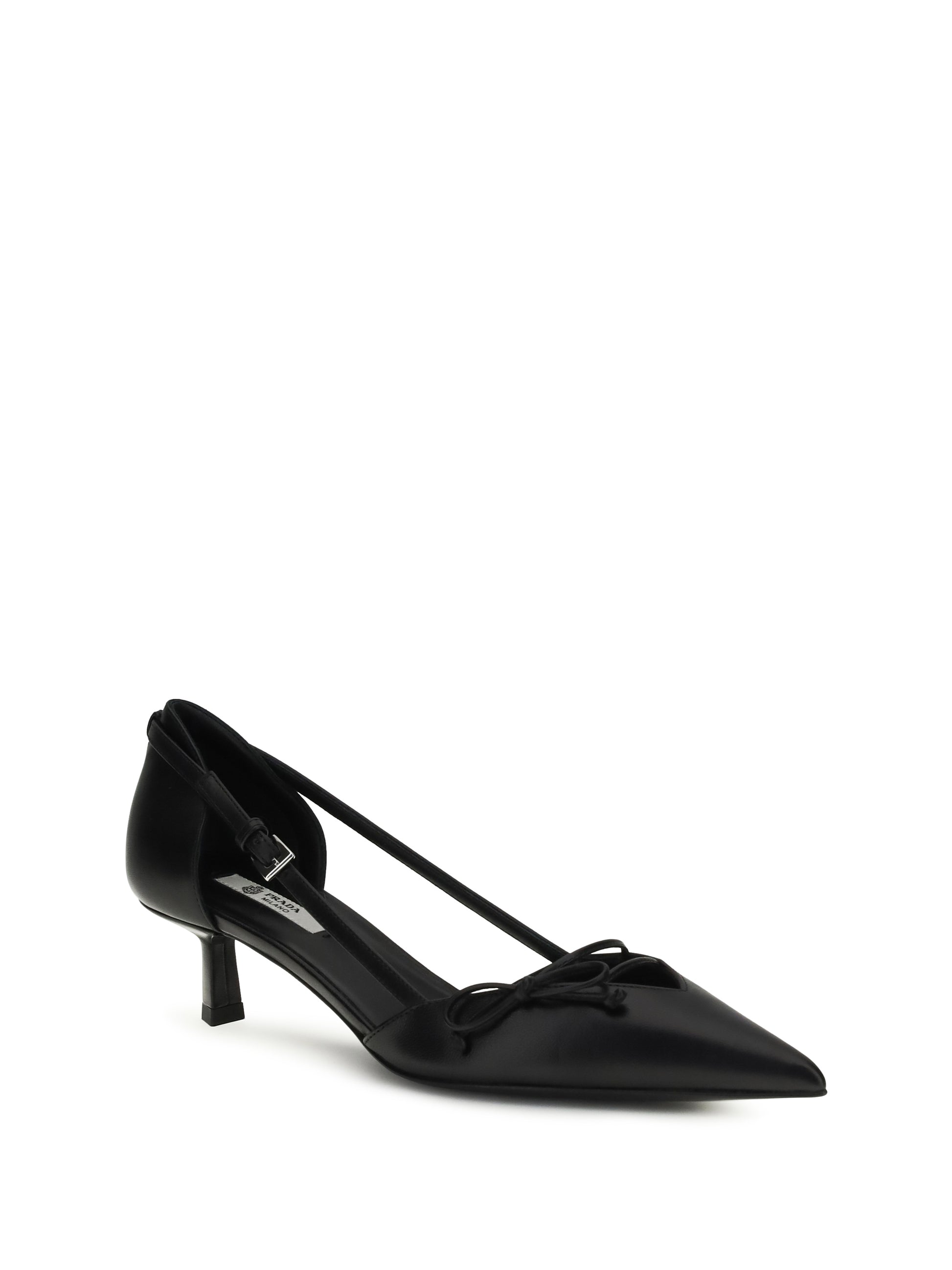 Prada Women Side-Cut Leather Pumps PRADA