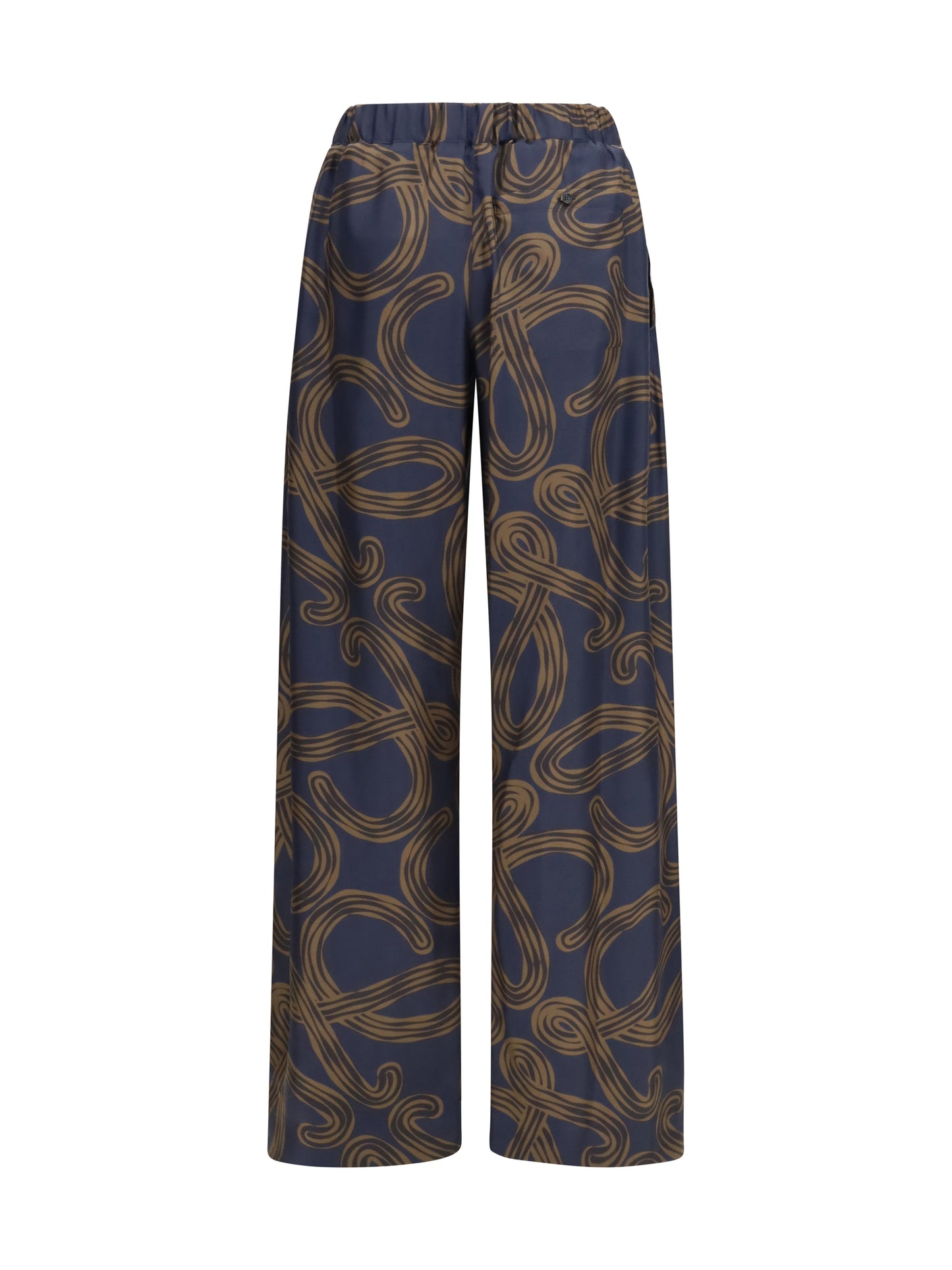 Loewe Women Lightweight Printed Silk Twill Pants LOEWE