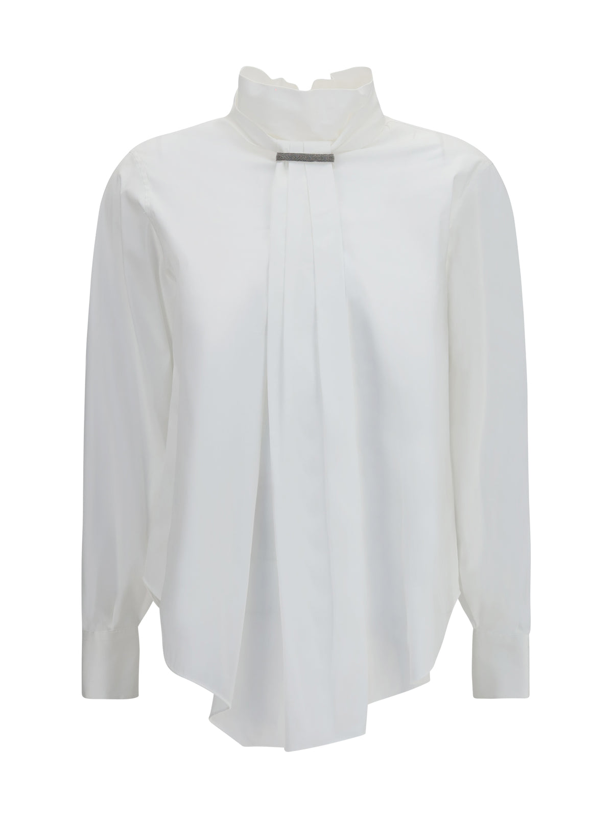 Brunello Cucinelli Women Blouse With Monili Decoration BRUNELLO CUCINELLI