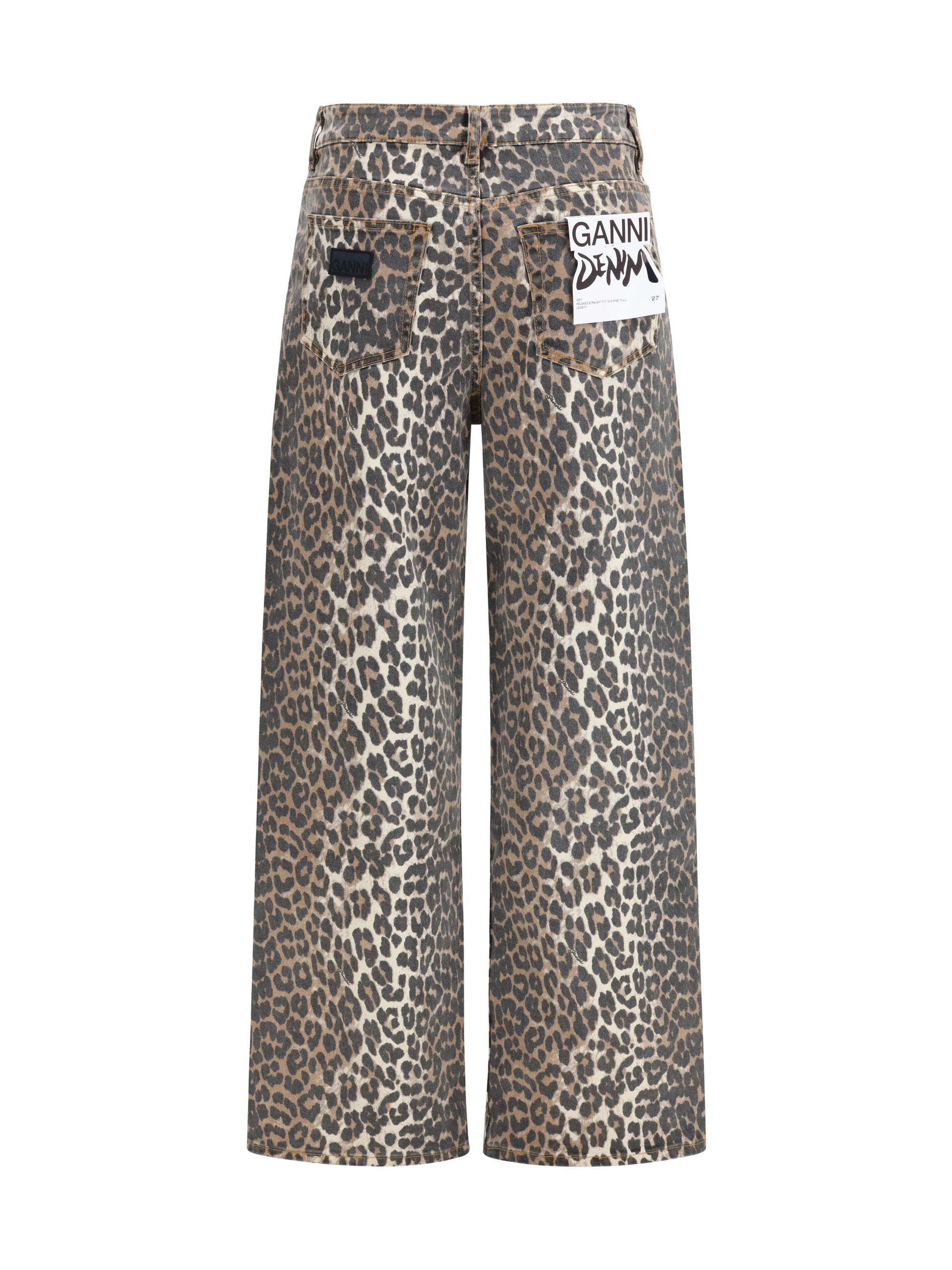 Ganni Women Animal Print Jeans GANNI
