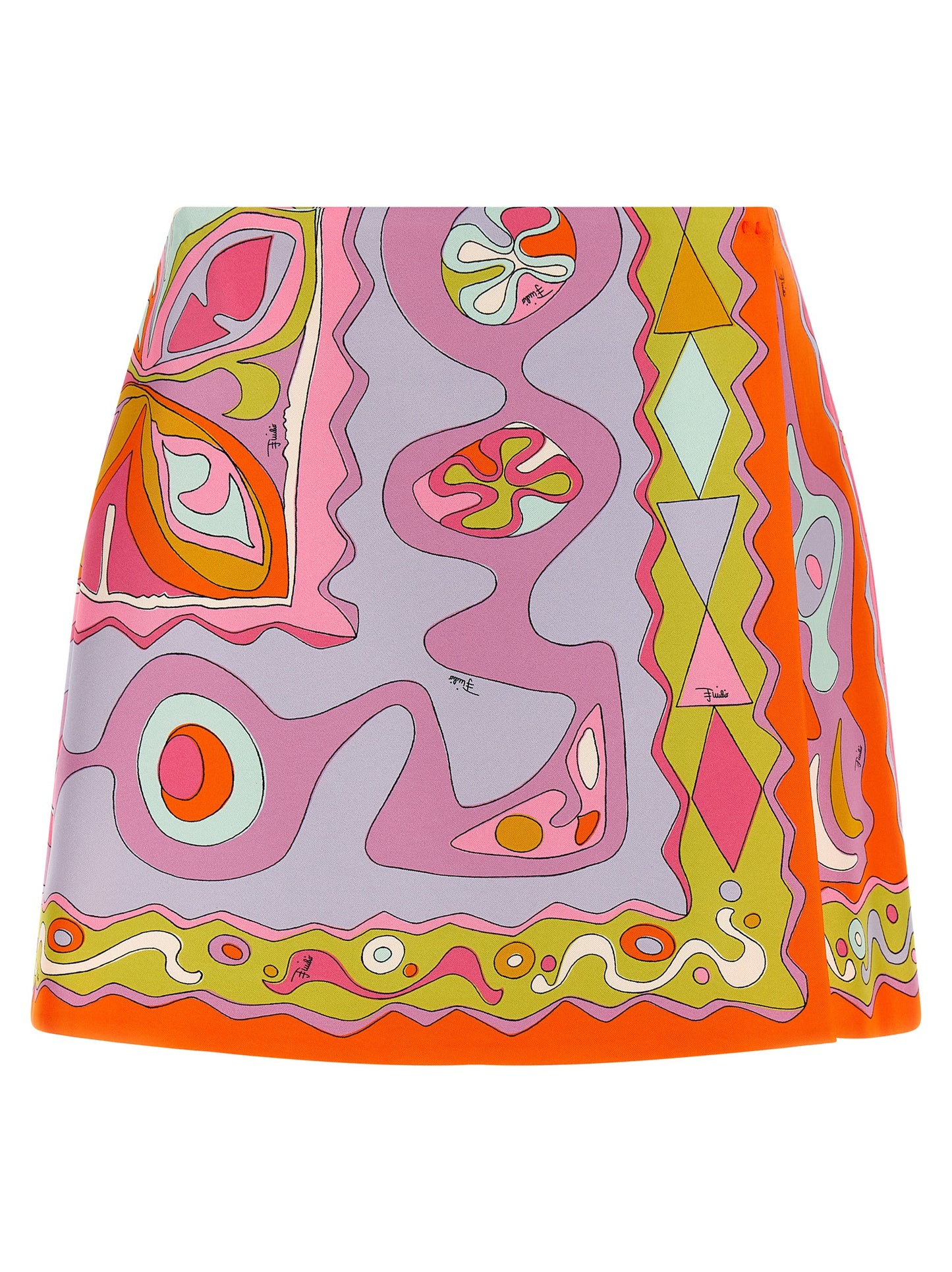 Emilio Pucci Women 'Angoli' Print Twill Skirt PUCCI
