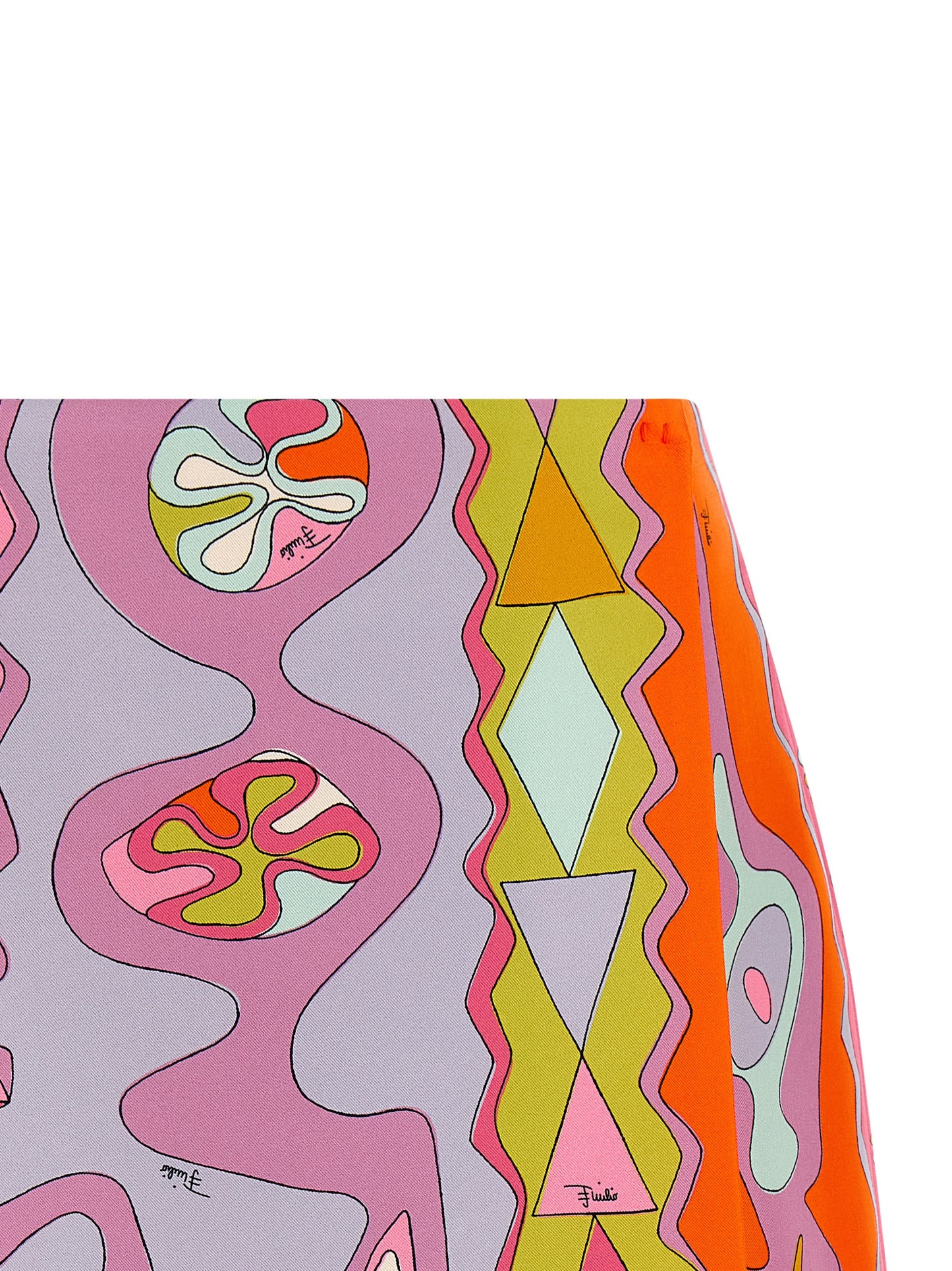 Emilio Pucci Women 'Angoli' Print Twill Skirt PUCCI