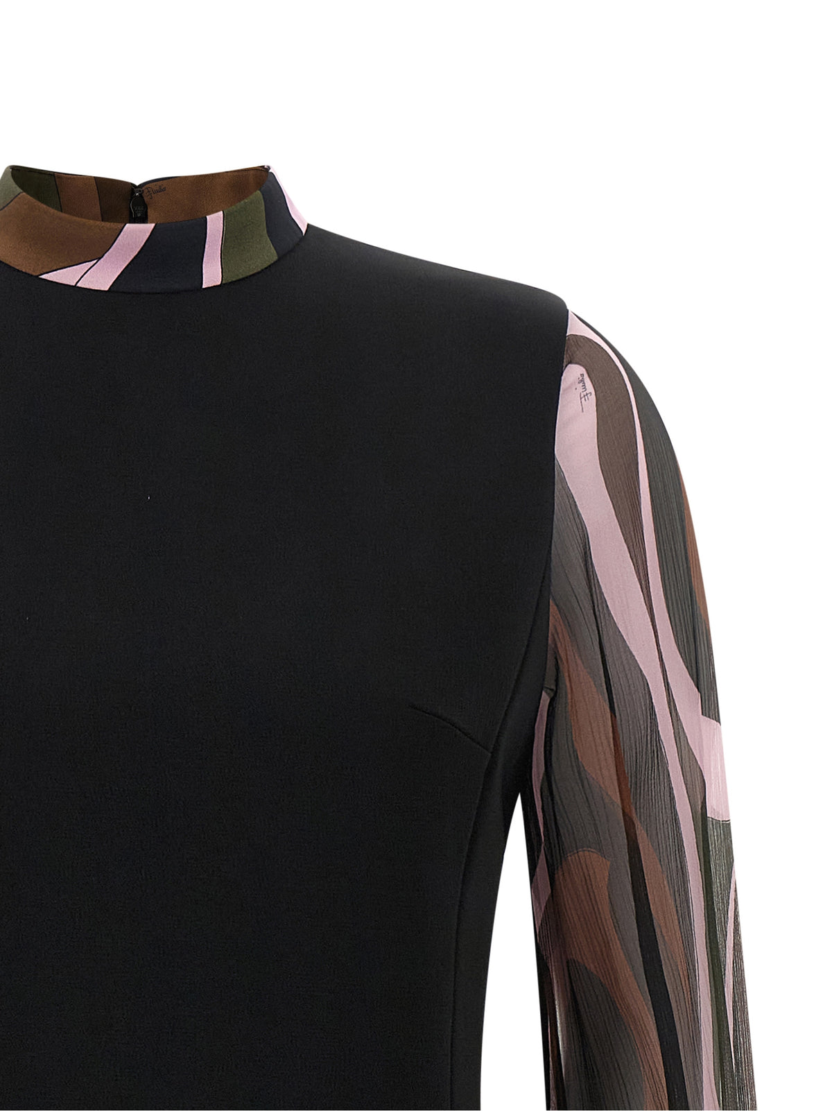 Emilio Pucci Women Black 'Marmo' Cady Dress PUCCI