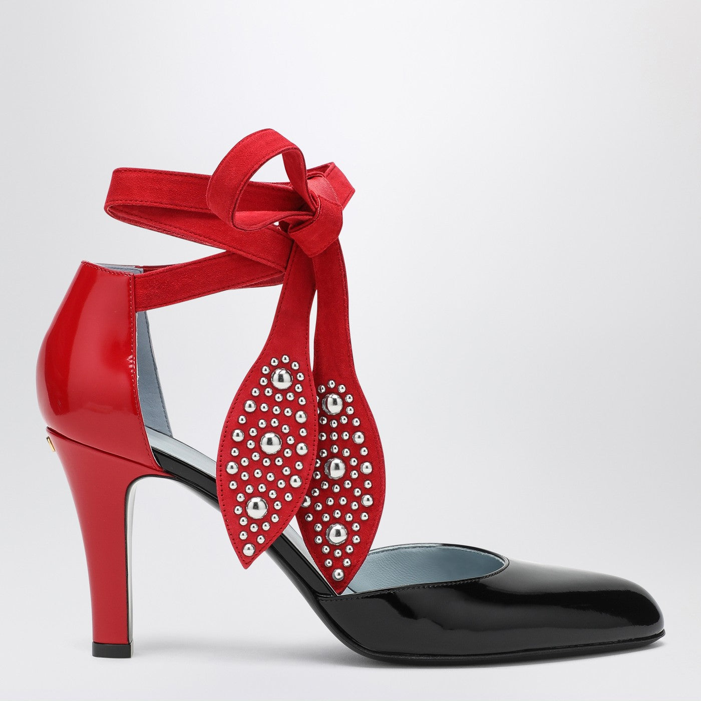 Valentino Garavani Black And Red Foliefoliage Decollete Women VALENTINO GARAVANI