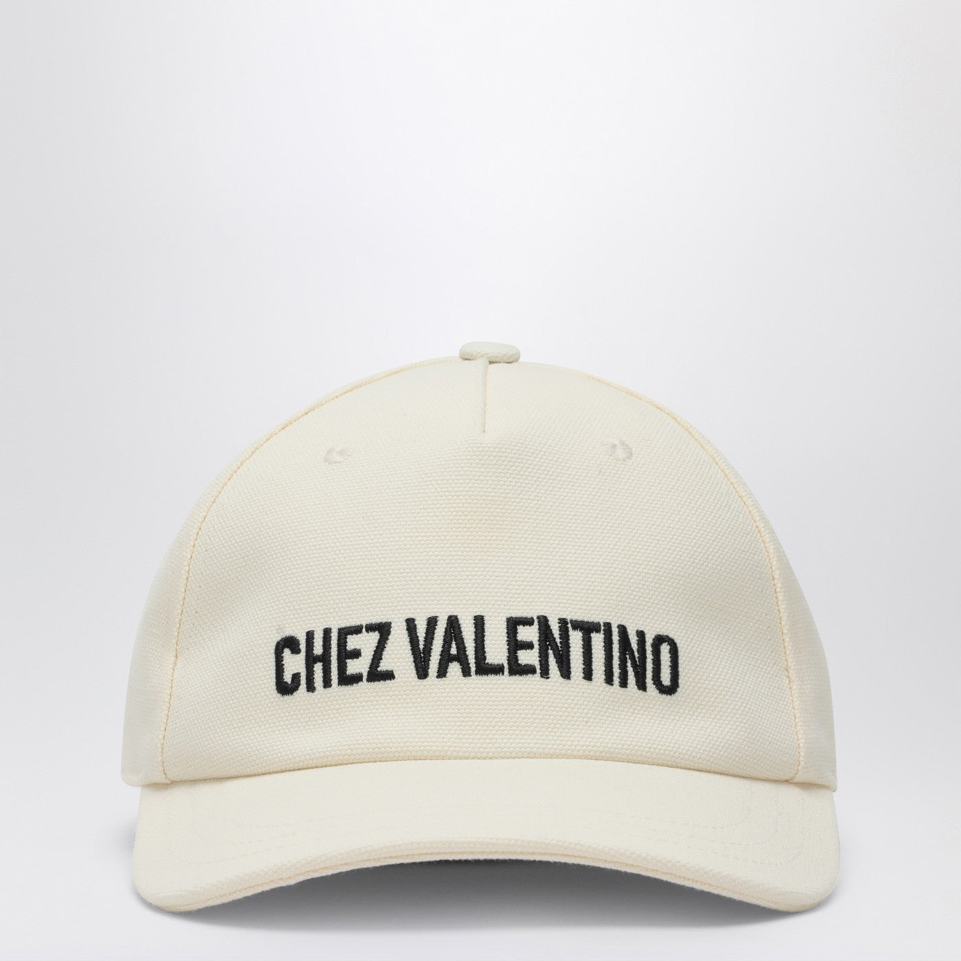 Valentino Garavani Chez Valentino Ivory Baseball Cap Women VALENTINO GARAVANI