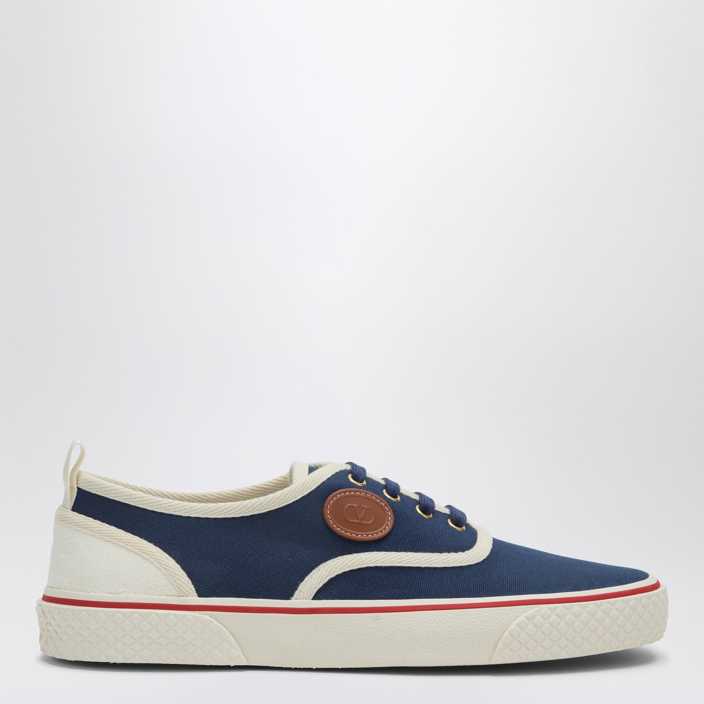 Valentino Garavani Sneakers Nojoke In Blue And White Canvas Men VALENTINO GARAVANI