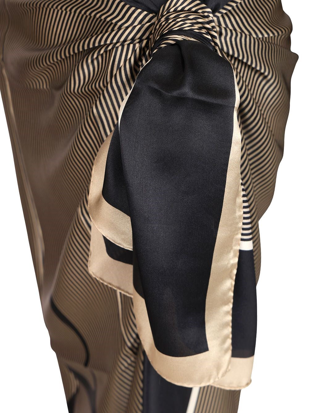 Saint Laurent Women Cassandre Striped Stole SAINT LAURENT