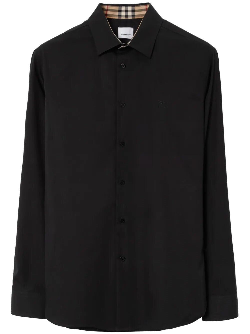 Burberry Men Slim Fit Shirt In Stretch Cotton BURBERRY