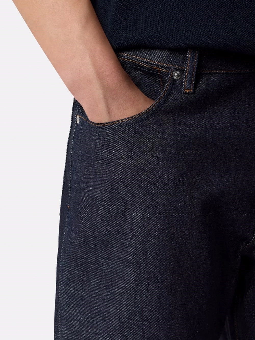 Stone Island Men `Indigo Denim-Raw` Jeans