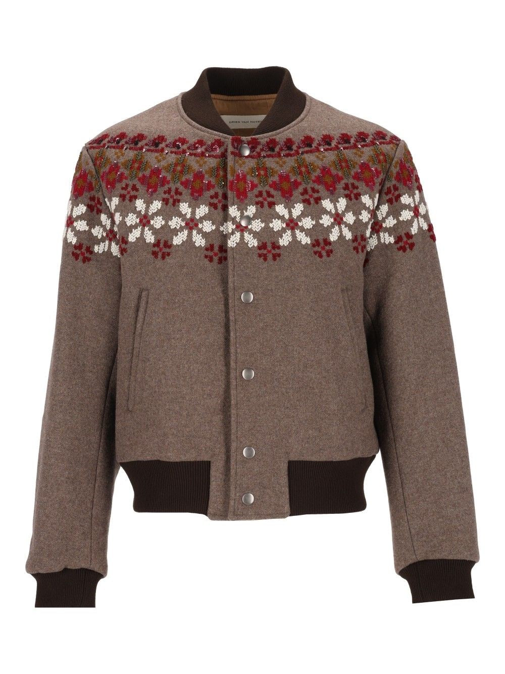 Dries Van Noten Men Valtor Bomber Jacket In Wool Blend DRIES VAN NOTEN
