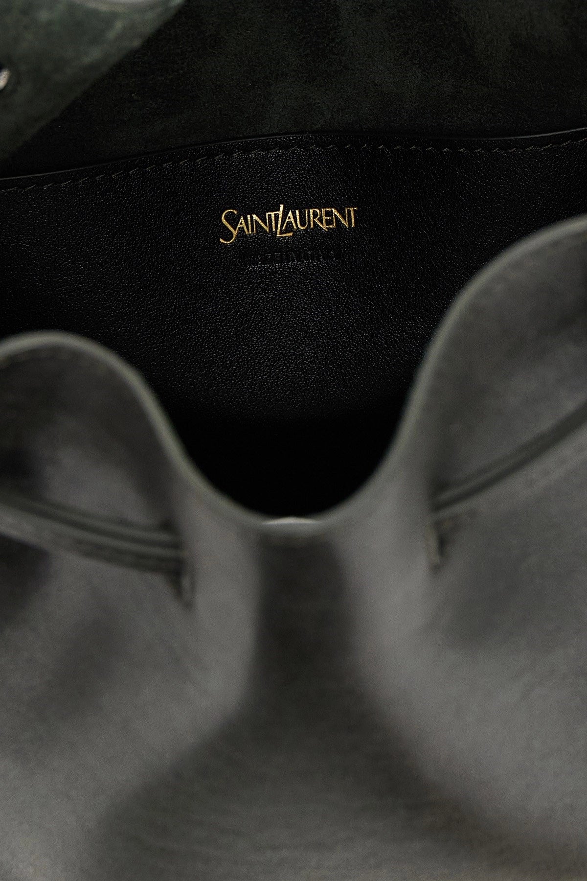 Saint Laurent Women Large Leather Bucket Bag SAINT LAURENT