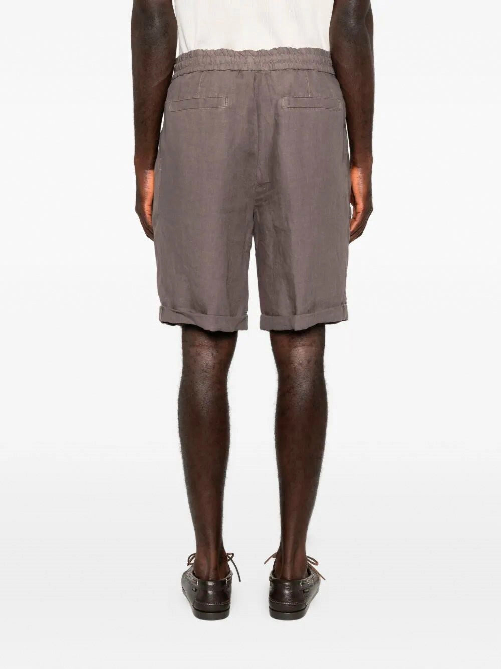 Brunello Cucinelli Men Linen Bermuda BRUNELLO CUCINELLI