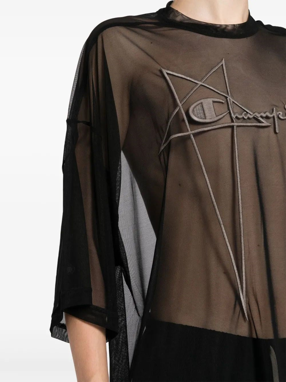 Rick Owens X Champion Men Tommy Mesh T-Shirt RICK OWENS