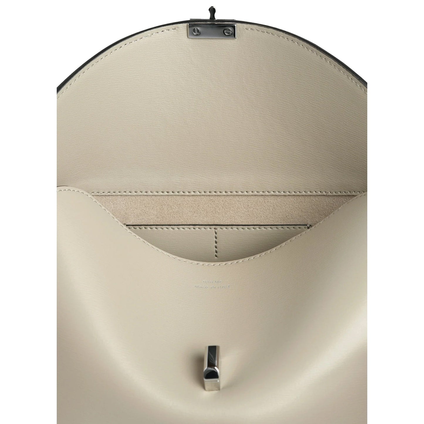 Toteme T-Lock Leather Clutch Bag Women TOTEME