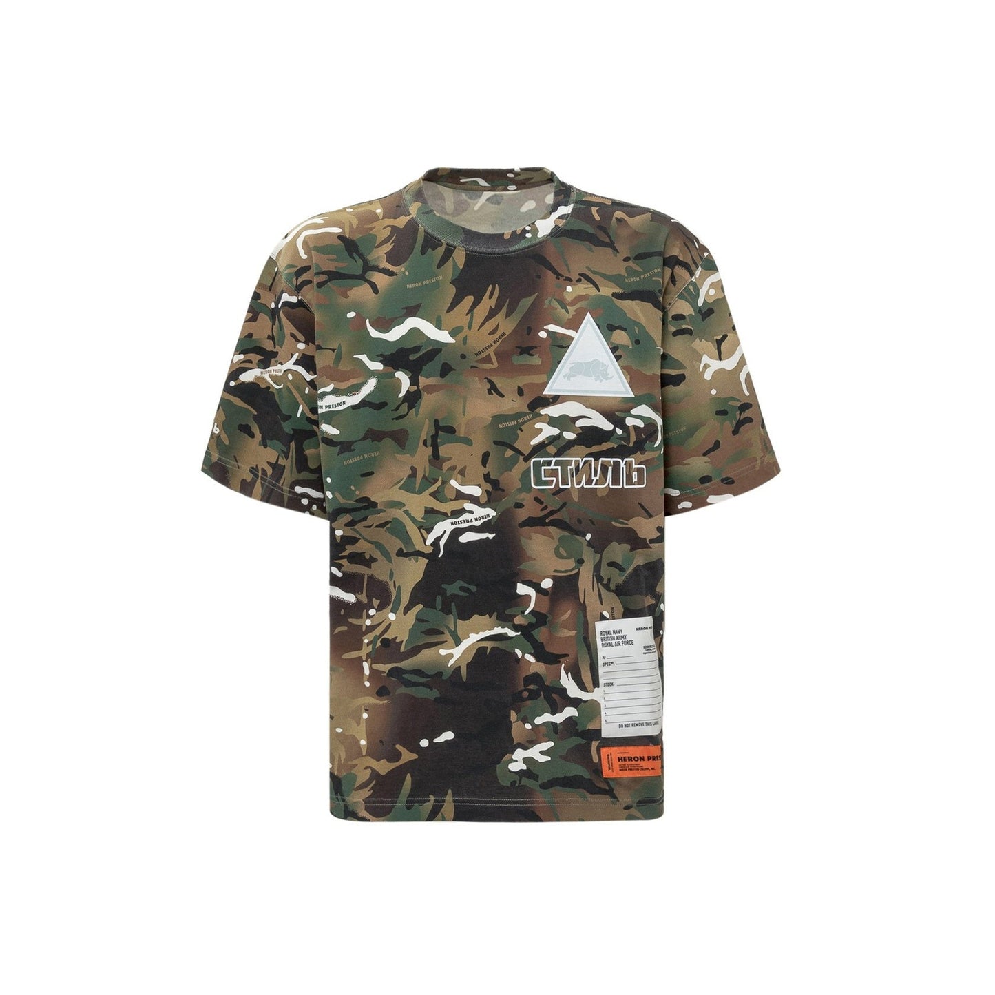 Heron Preston Camouflage T-Shirt Men HERON PRESTON
