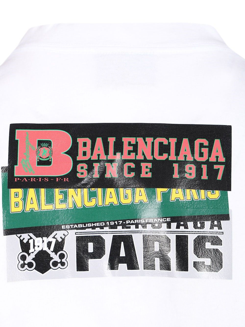 Balenciaga Men Bumper Stickers T-Shirt BALENCIAGA