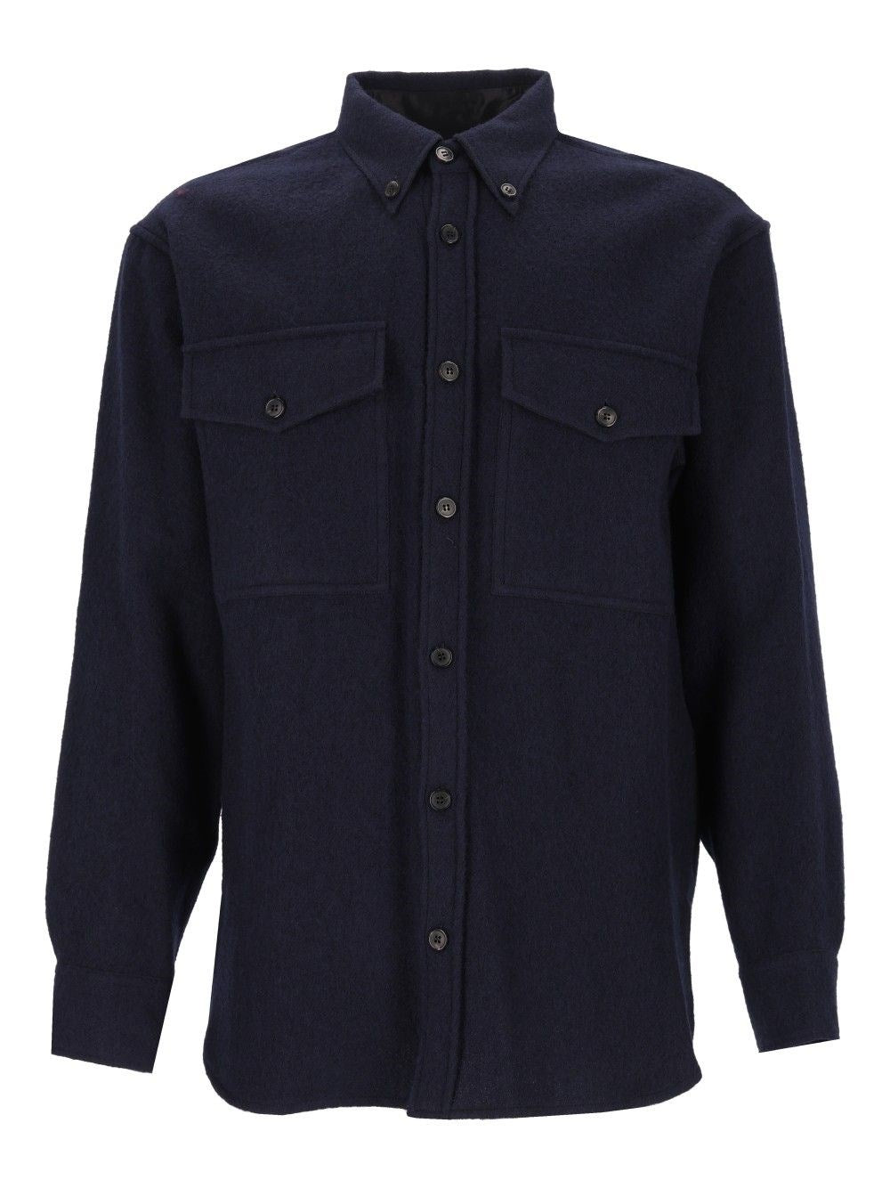 Dries Van Noten Men Wool Shirt Jacket DRIES VAN NOTEN