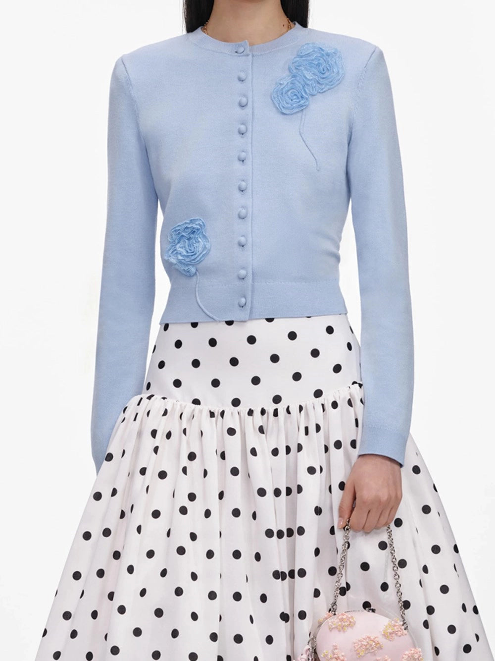 Self-Portrait Women Flower Knit Cardigan SELF-PORTRAIT