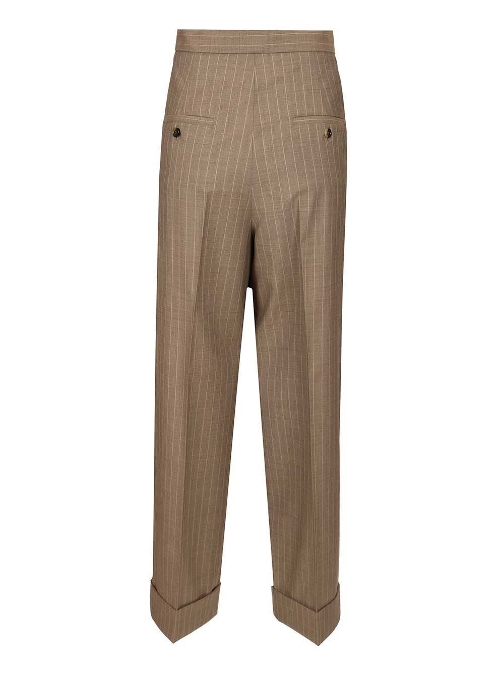 Max Mara Women Pinstriped Trousers MAX MARA