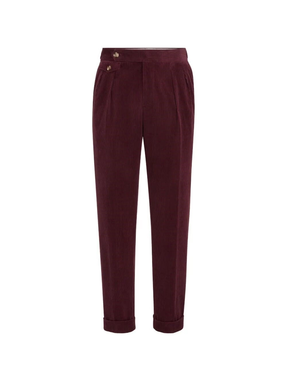 Brunello Cucinelli Men Traditional Fit Trousers With Double Pleat BRUNELLO CUCINELLI