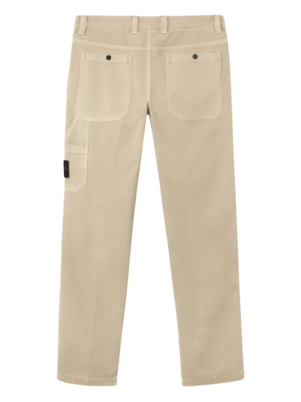 Stone Island Men Organic Panama Cotton `Old` Effect Pants STONE ISLAND