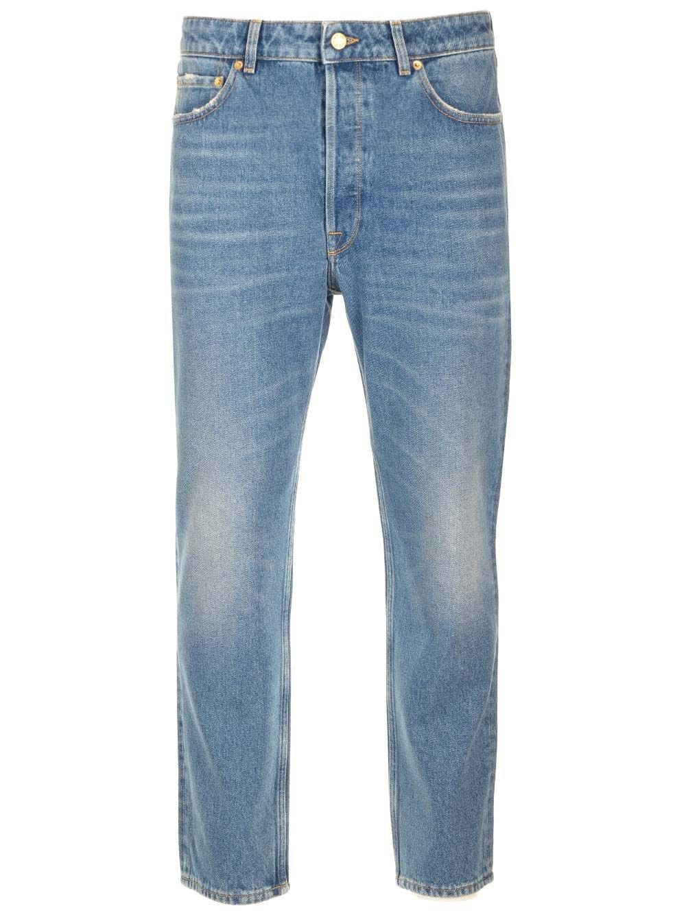 Golden Goose Men "Golden Happy" Stone Washed Jeans GOLDEN GOOSE