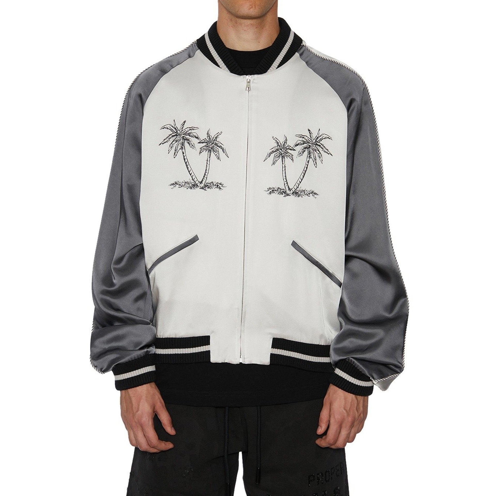 Palm Angels Palms Souvenir Bomber Jacket Men PALM ANGELS