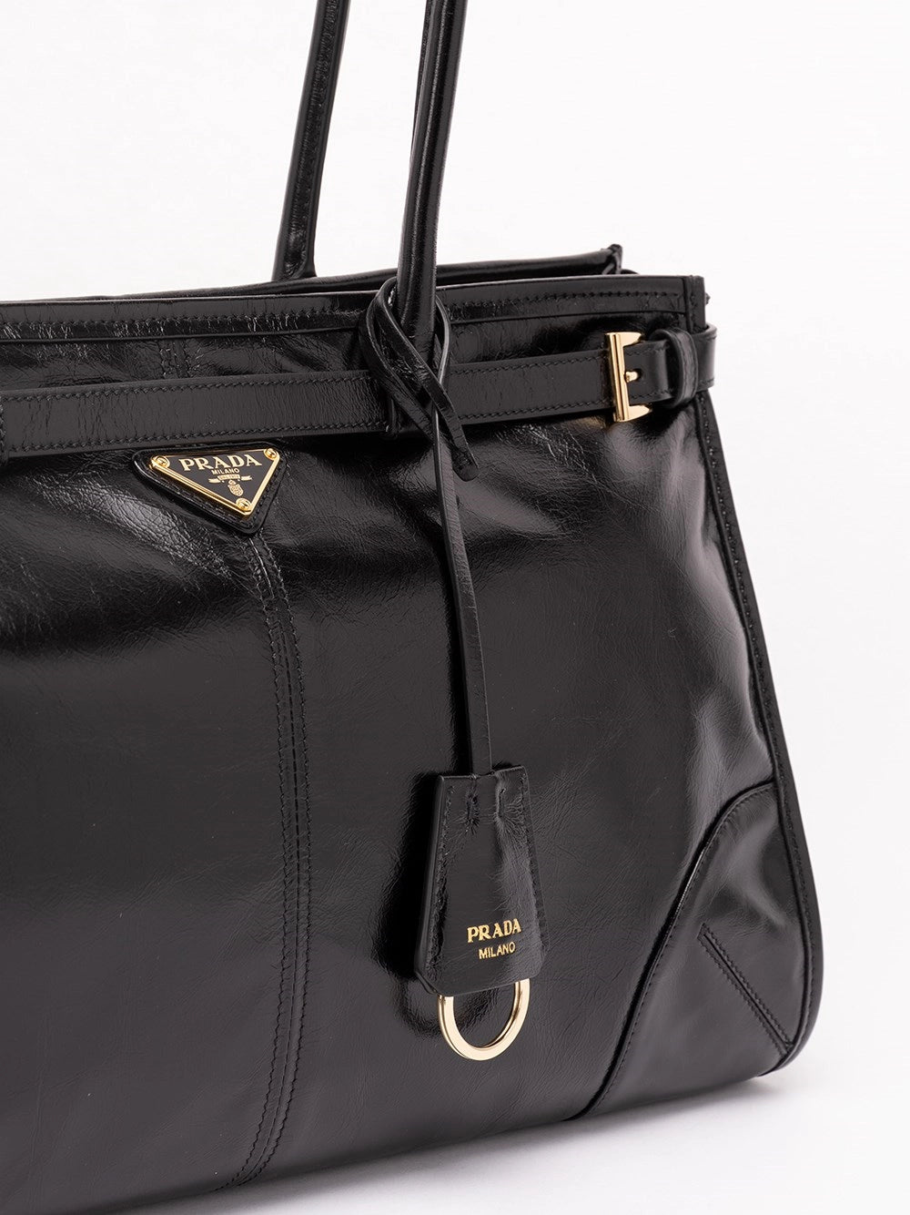 Prada Women Prada Bonnie Large Leather Bag PRADA