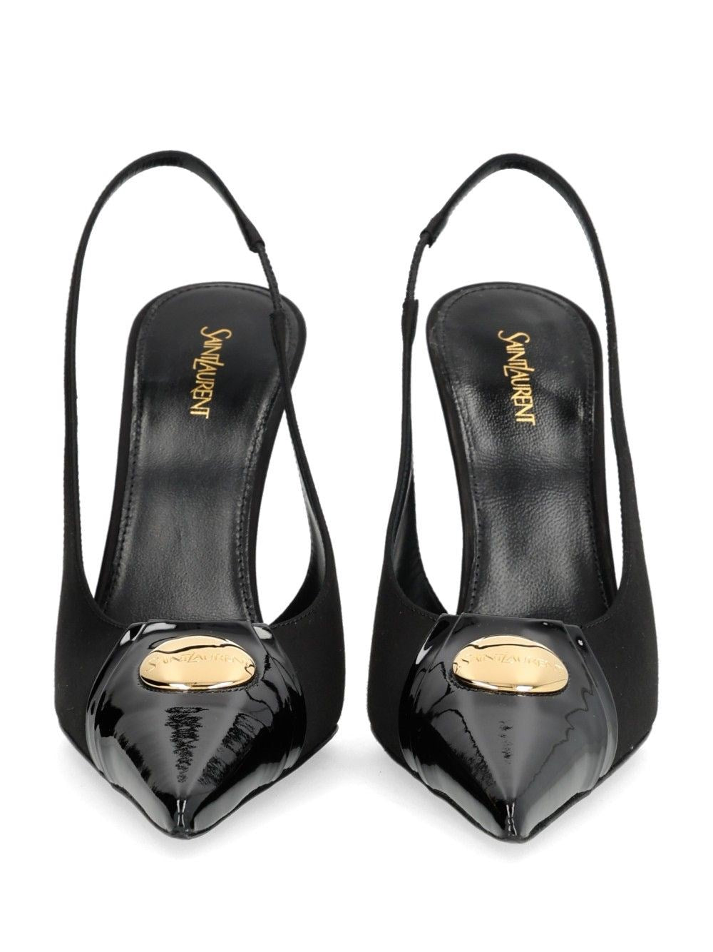 Saint Laurent Women Louis Décolleté In Patent Leather And Satin SAINT LAURENT
