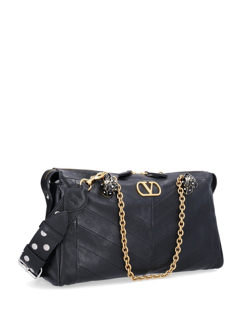 Valentino Garavani Women "Panthea" Bag In Chevron-Patterned Nappa Leather VALENTINO GARAVANI