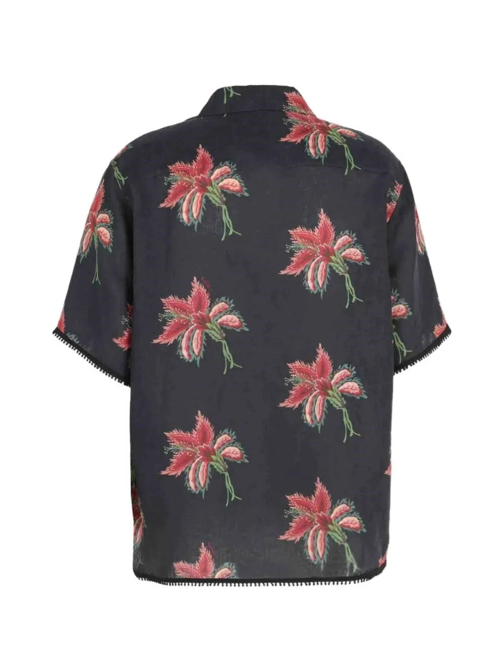 Valentino Garavani Men `Papier Floral` Short Sleeve Shirt VALENTINO GARAVANI