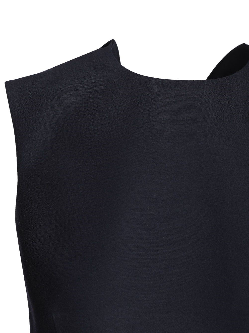 Balenciaga Women Mini Abito A Trapezio In Lana E Seta BALENCIAGA