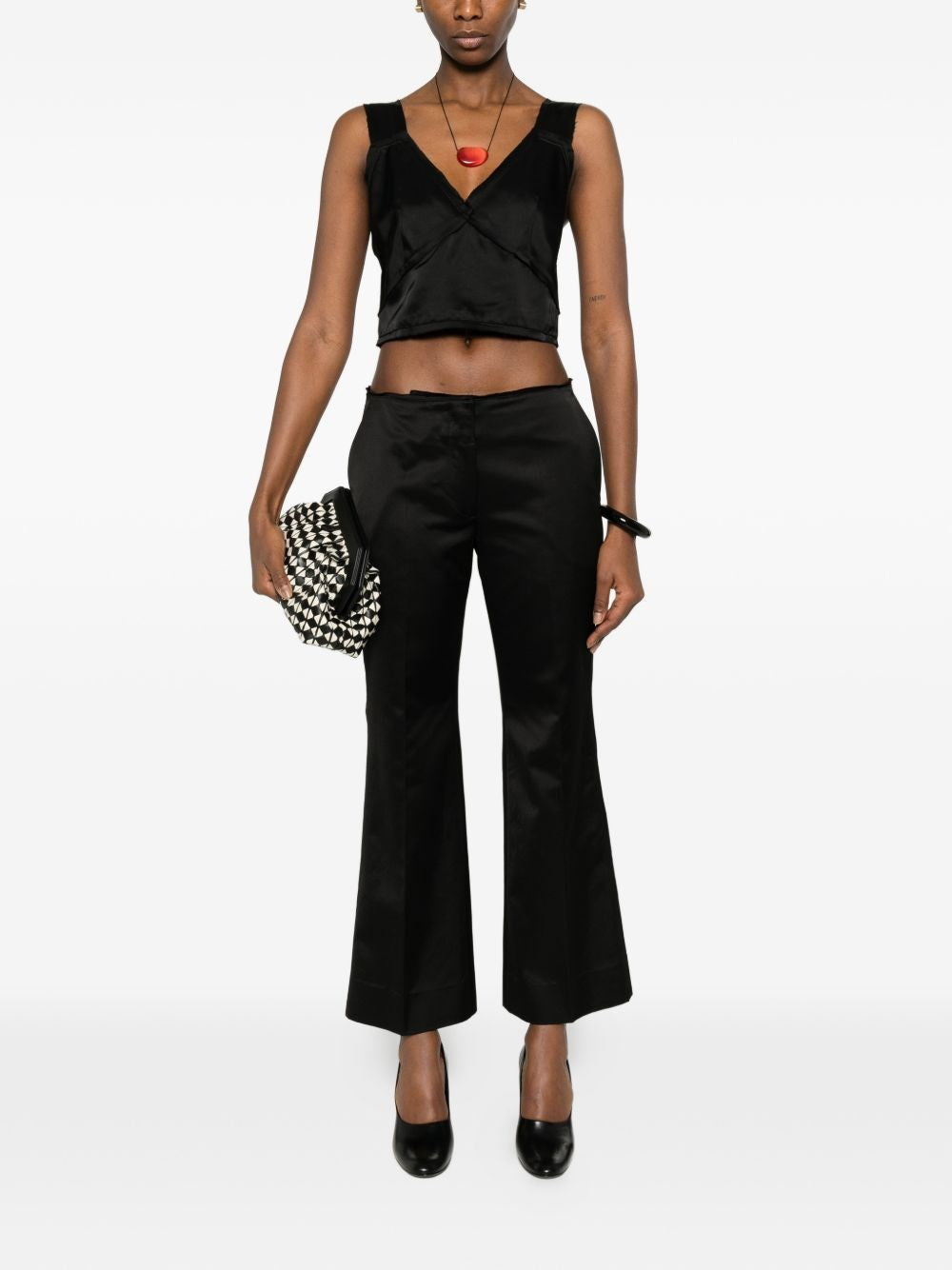 Toteme Women Satin Crop Top TOTEME