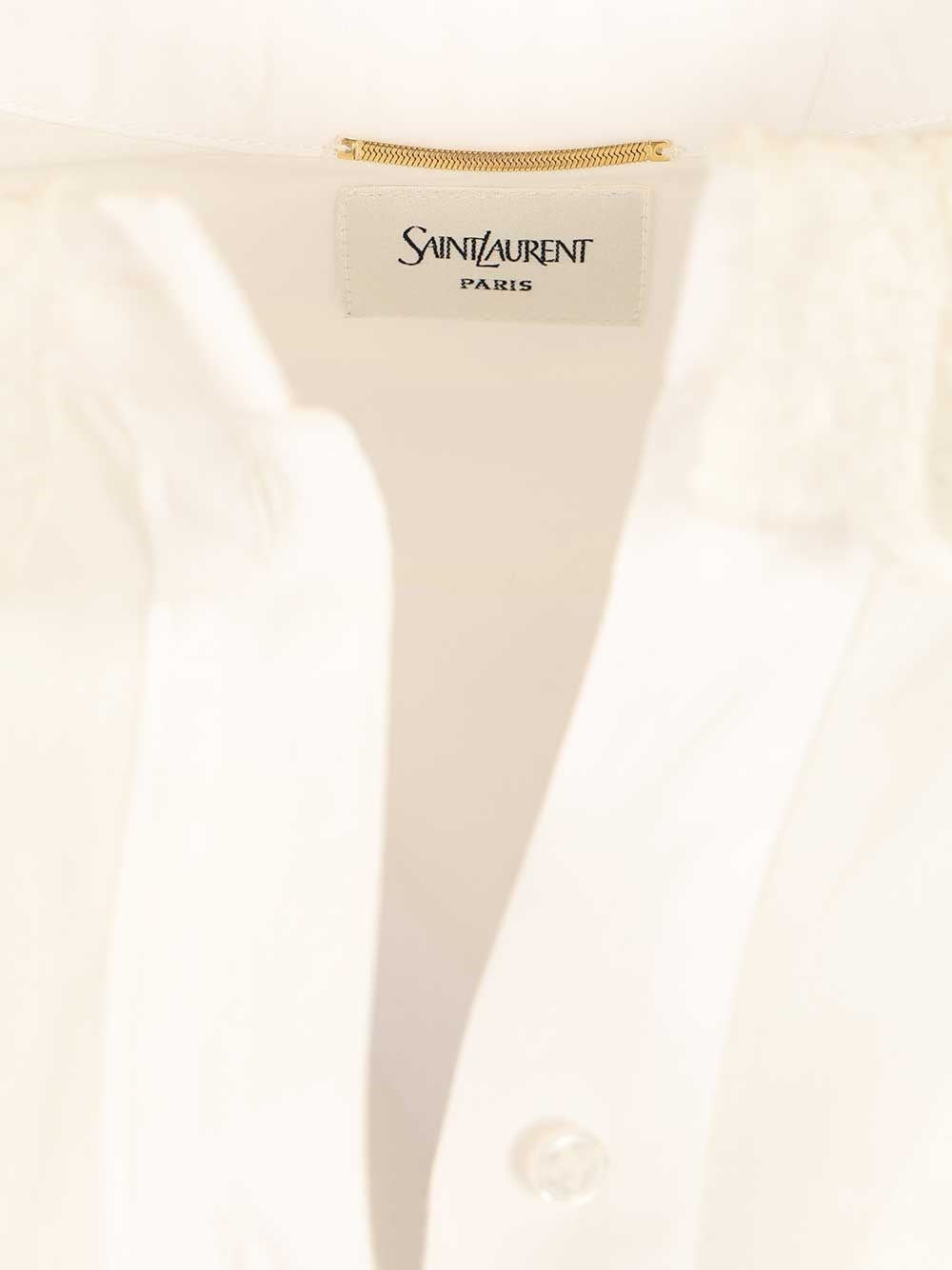Saint Laurent Women Cotton Poplin Shirt SAINT LAURENT