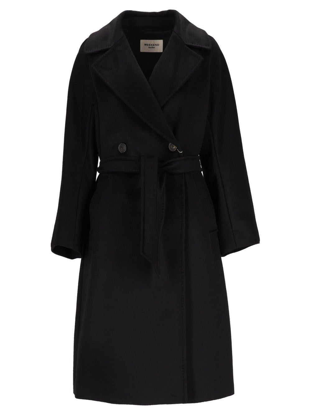 Weekend Max Mara Women Resina Drap Wool Long Coat Double Breast WEEKEND MAX MARA