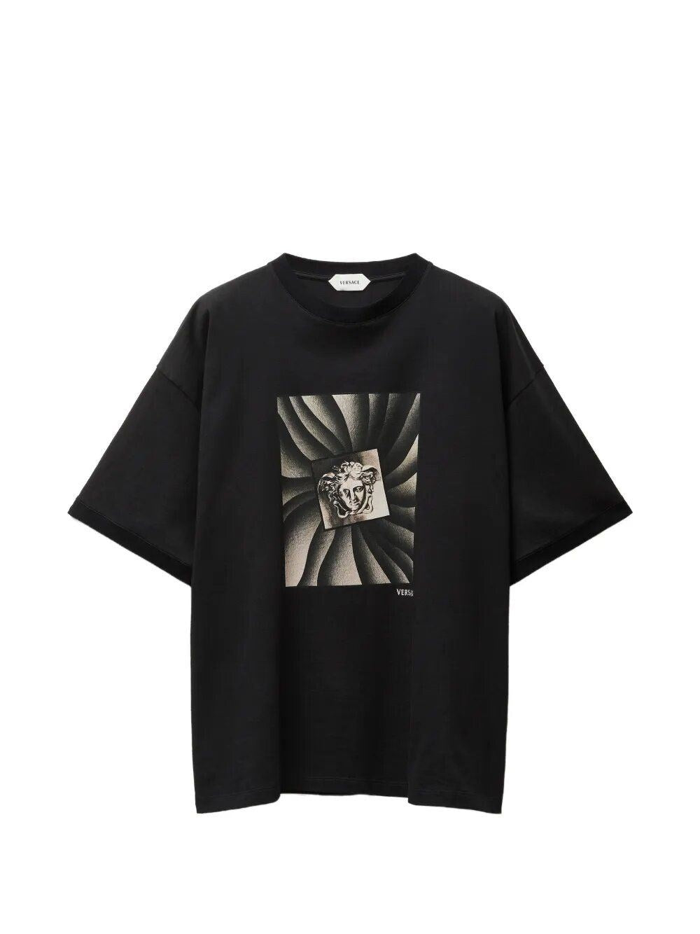 Versace Men Regular-Fit Cotton Jersey T-Shirt With Print VERSACE