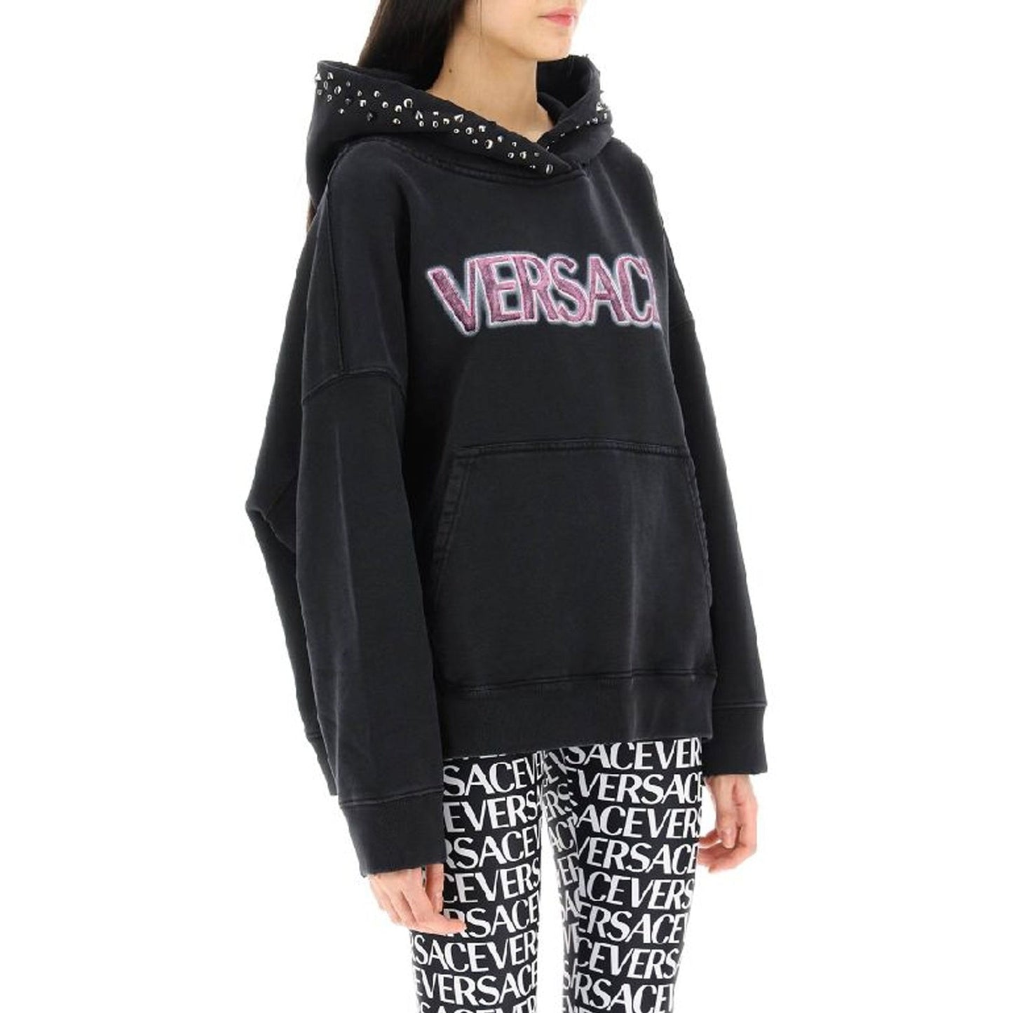 Versace Cotton Logo Sweatshirt Women VERSACE