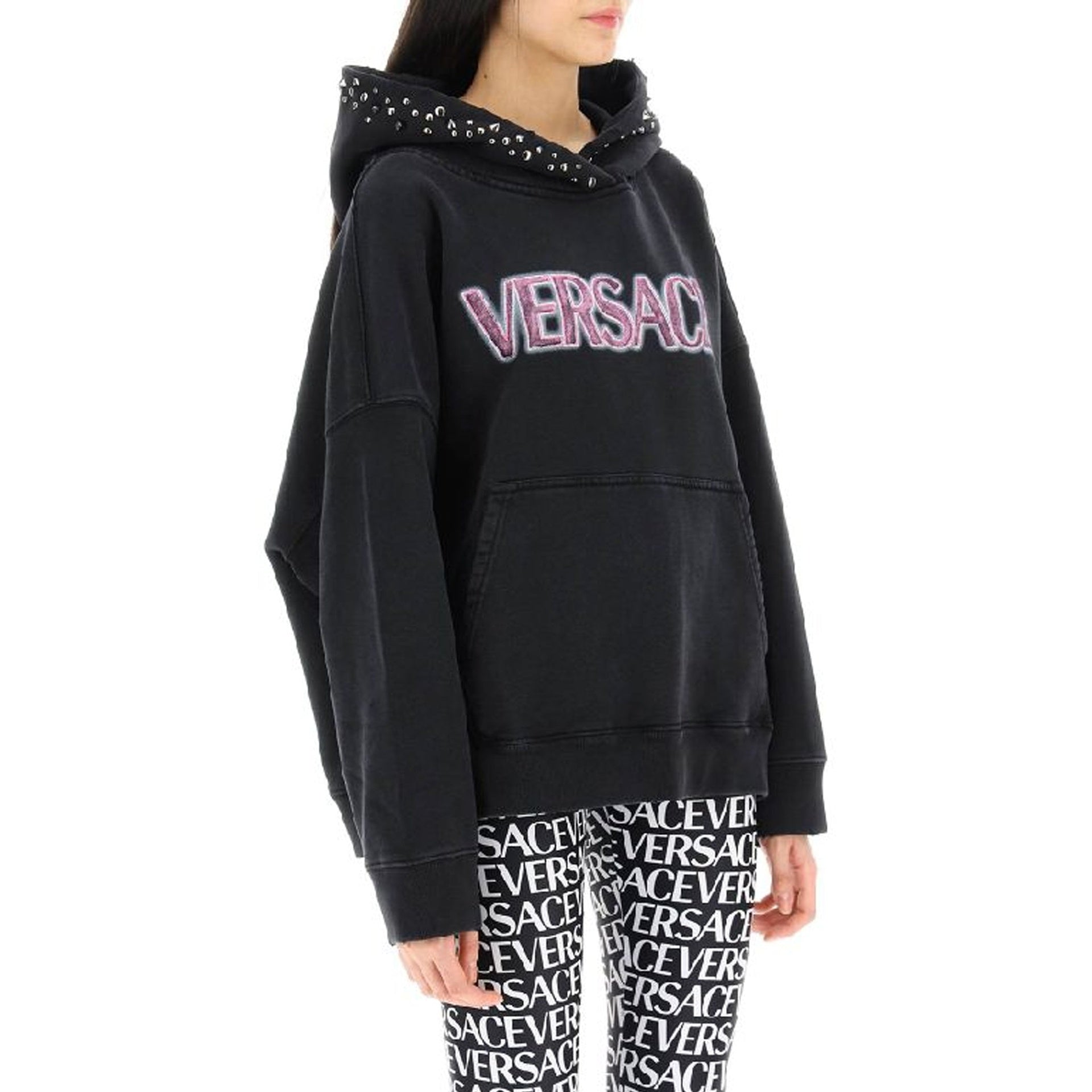 Versace Cotton Logo Sweatshirt Women VERSACE