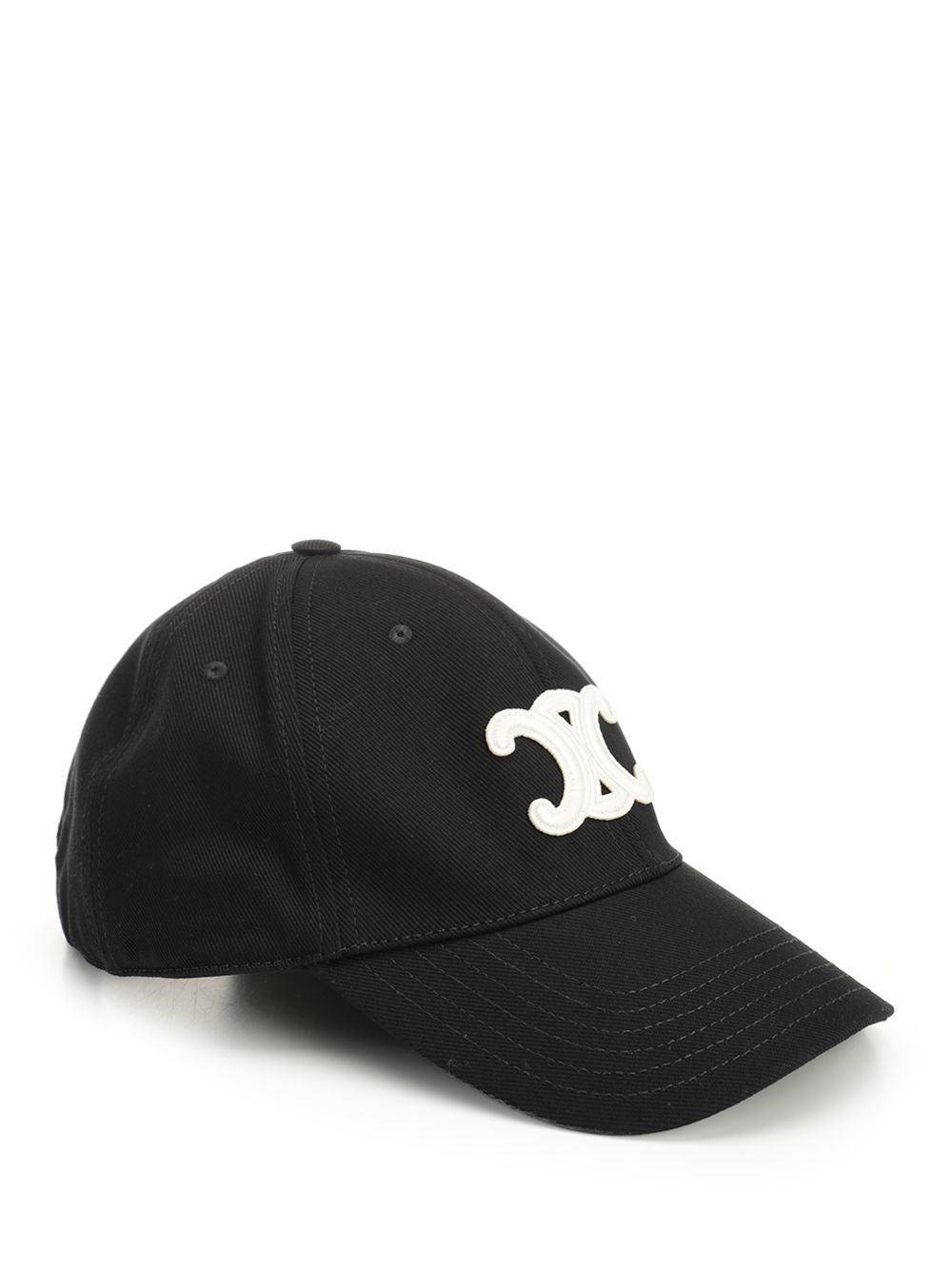 Celine Men "Triomphe" Cotton Baseball Cap CELINE