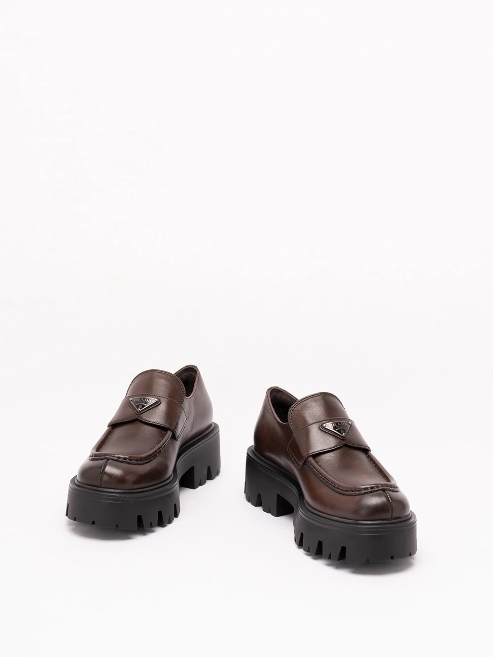 Prada Women Vintage Leather Loafers PRADA