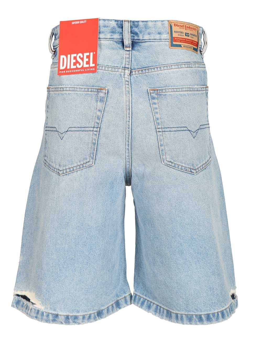 Diesel Women Regular Denim Shorts DIESEL