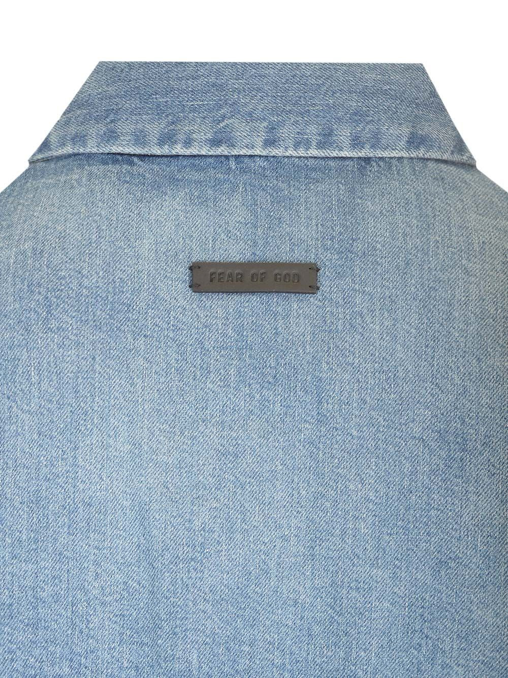 Fear Of God Men "Vented" Denim Shirt FEAR OF GOD