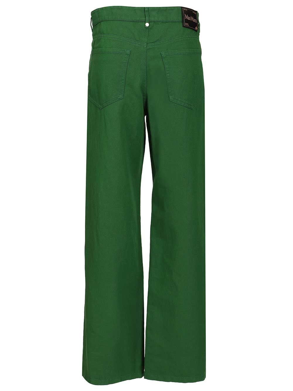 'S Max Mara Women Cotton And Linen Drill Trousers S MAX MARA